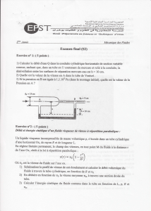 [ m canique des fluides ] 2011/2012 Oran 2eme examen ( 2eme ann e )