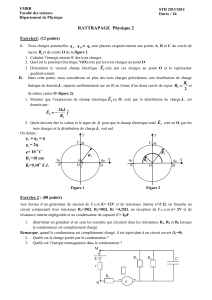 RATTRAPAGE  Physique 2  Exercice1: (12 points) R