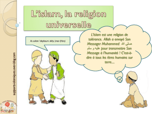 l islam la religion universelle