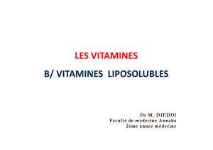 Vitamines liposolubles