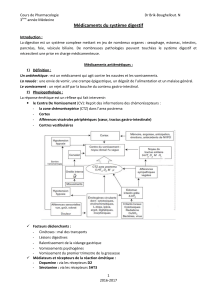 M dicaments du syst me digestif