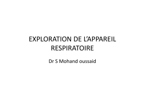 Exploration respiratoire