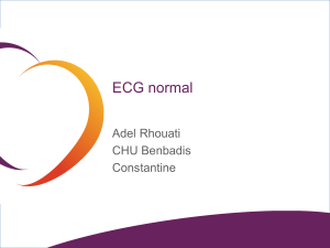 ECG normal Adel Rhouati CHU Benbadis Constantine