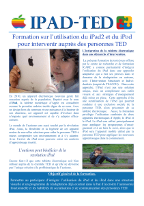 Ipad-ted Formation sur l’utilisation du iPad2 et du iPod