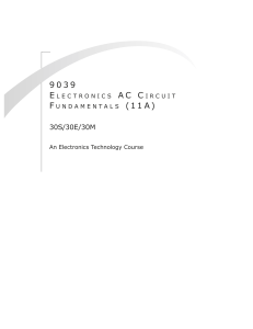 9039: Electronics AC Circuit Fundamentals (11A)