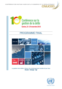 PROGRAMME FINAL Geneva, 23 to 25 November 2015 Genève, 23–25 novembre 2015