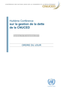 sur la gestion de la dette de la CNUCED  Huiti&egrave;me Conf&eacute;rence