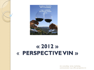 « 2012 » PERSPECTIVE VIN » mic consulting : vente, marketing,