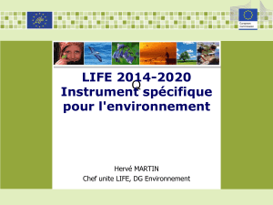 Q LIFE 2014-2020 Instrument spécifique