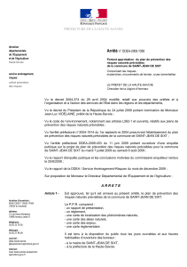 Arrêté PRÉFECTURE DE LA HAUTE-SAVOIE n° DDEA-2009.1058
