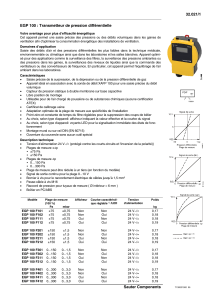 32.021/1 EGP 100 : Transmetteur de pression différentielle