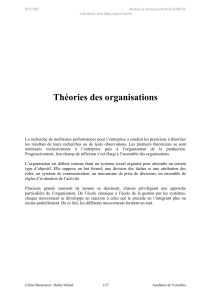 Théories des organisations