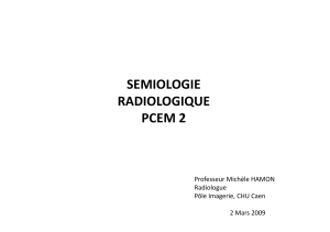 SEMIOLOGIE RADIOLOGIQUE PCEM 2 PCEM2
