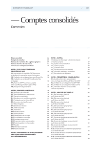 Comptes consolidés, comptes sociaux (extraits), rapports des Commissaires aux comptes