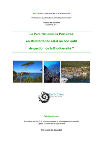 Le Parc National de Port-Cros en Méditerranée est-il un bon outil