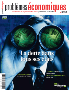 économiques problèmes La dette dans tous ses états