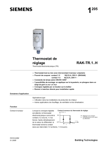 1 205 Thermostat de réglage