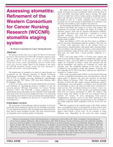 Assessing stomatitis: