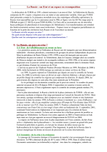 La Russie : un Etat et un espace en recomposition