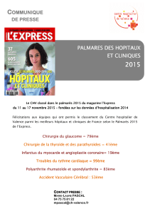 13 - Classement des h pitaux 2015 - L'express