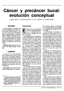 Cáncer  y  precáncer  bucal: evolución  conceptual E. RESUMEN