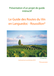 Le Guide des Routes du Vin en Languedoc - Roussillon* intéractif