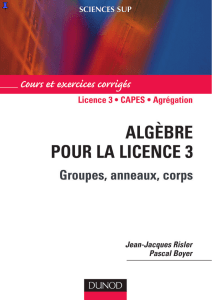 algebre pour la licence