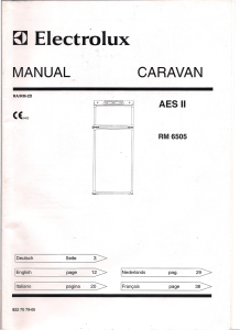8) Electrolux MANUAL CARAVAN 3