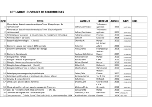 LOT UNIQUE :OUVRAGES DE BIBLIOTHEQUES  N/D TITRE