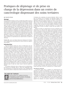 l’évaluation des symptômes du patient (Mitchell, 2008). Il existe