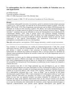 La métacognition chez les enfants présentant des troubles de l'attention... sans hyperactivité