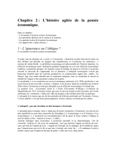 Chapitre  2 :  L&rsquo;histoire  agit&eacute;e  de ... &eacute;conomique.