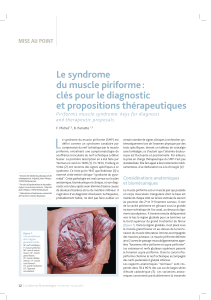 L Le  syndrome du muscle piriforme : clés pour le diagnostic