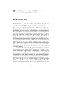 Bulletin d’analyse phénoménologique X 7, 2014 (Recensions 2)  ISSN 1782-2041
