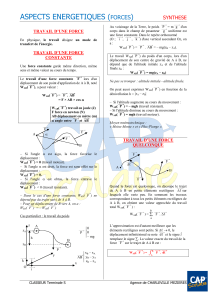 ASPECTS ENERGETIQUES ( )