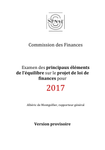 2017  Commission des Finances principaux &eacute;l&eacute;ments