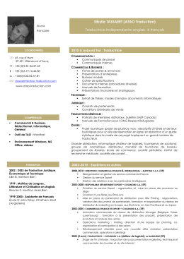 CV n° : 15252690 Directeur commercial (export)