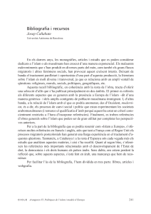 Bibliografia i recursos Josep Cañabate