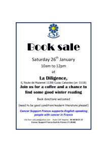 Book sale Saturday 26 January La Diligence,