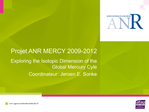 Projet ANR MERCY 2009-2012 Exploring the Isotopic Dimension of the