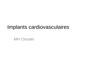 Implants cardiovasculaires MH Choulet
