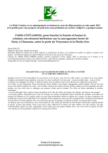 La Petite Ceinture et ses aménagements reviennent au cœur du... J’en profite pour vous proposer un petit texte sans prétention...