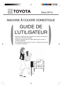 GUIDE DE L’UTILISATEUR À MACHINE