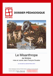Le Misanthrope  de Molière mise en scène Jean-François Sivadier
