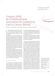L Congrès 2009 de la Multinational Association for Supportive