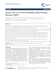 Cancer risk in immune-mediated inflammatory diseases (IMID) Open Access