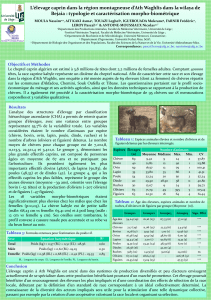 L’élevage caprin dans la région montagneuse d’Ath Waghlis dans la wilaya... Bejaia : typologie et caractérisation morpho-biométrique