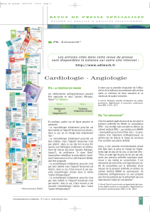Cardiologie - Angiologie H :