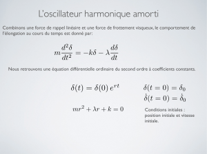 Le temps de chute t