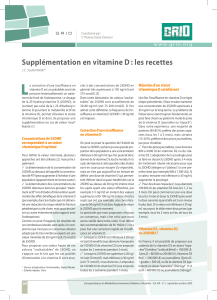 L Supplémentation en vitamine D : les recettes G R I O